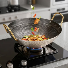Honeycomb Stainless Steel Non-Stick Wok Pan (Korai) ๐ฅ๐ฅ๐