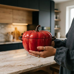 CERAMIC SOUP POT & CASSEROLE SET WITH LID