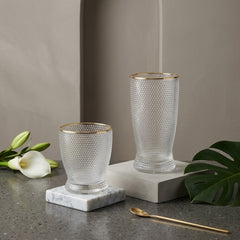 Dotted Design Premium Glass Set – Serve Every Drink in Style! ✨