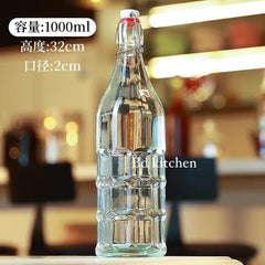 1000ml Glass Bottle Lock System Cap