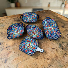 Blue Turkish Design Dinner set