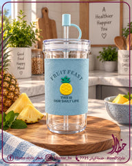 Fruit Feast 3D Strawberry Glass Tumbler đ
