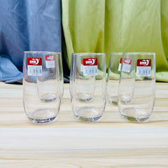 6pc Transparent Deli Glass set 360ml