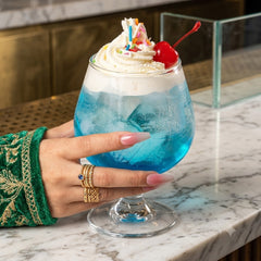 Classic Brandy Ocean Glass Set – Thailand Imported Cocktail & Mojito Serving Glass🌊🍒