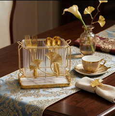 Acrylic & Stainless Steel Imported Spoon & Cutlery Holder ๐ฝ๏ธโจ