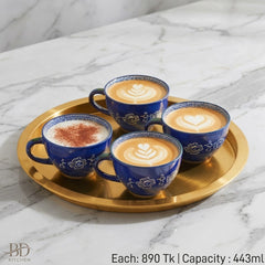 Artistic Floral Printed Ceramic Mug – Colorful, Elegant & Perfect for Tea & Coffee Lovers 🍪💐