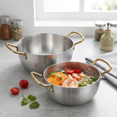 Korean Ramen Style Imported Stainless Steel Soup & Noodles Pot β¨π€π
