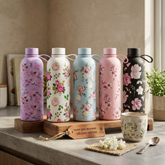 SAKURA FLOWER SERIES STAINLESS STEEL INSULATED WATER BOTTLE 🌸🌸