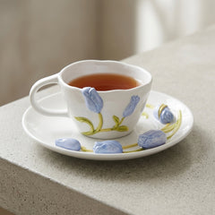 Aesthetic Flower Print Ceramic Tea & Coffee Mug☕🌸