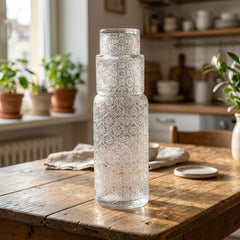 LUXURY CARDICA GLASS BEDSIDE WATER CARAFE SET – ELEGANCE FOR YOUR EVERYDAY LIFE! ✨