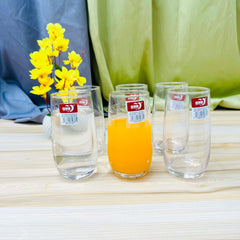 6pc Transparent Deli Glass set 360ml
