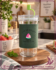 Fruit Feast 3D Strawberry Glass Tumbler đ