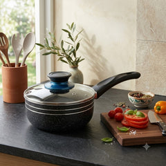 Cook Smarter with Our Premium Non-Stick Marble Coated Milk Pan! 🍳✨