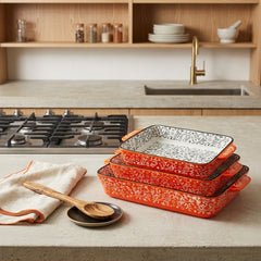 Premium Ovenproof Ceramic Serving Dish – Elegant Turkish Design for Stylish Dining 🧿🍽️🌿