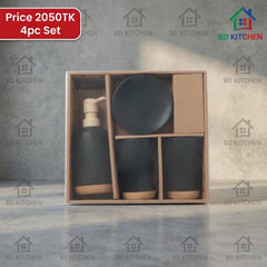 Eco 4-Piece Bathroom Accessories Set ✨🛁