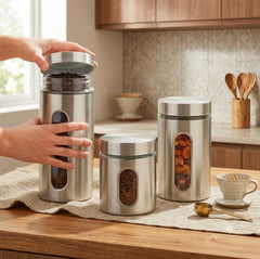 Elevate Your Kitchen Storage with Premium Style! 🥥☕🍪