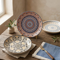 Luxury Turkish Style Ceramic Dinner Plate – Artistic Elegance for Your Dining Table! 🧿🍽️