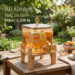 CHERRY BLOSSOM GLASS JUICE & BEVERAGE DISPENSER ✨🌸