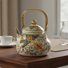 Vintage-Style Floral Enamel Tea Kettle โ Timeless Beauty for Every Tea Moment โ๐ธโจ