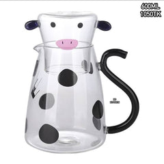 🐄🥛 Make Every Sip More Enjoyable with This Adorable Cow Glass Milk Pot – A Perfect Blend of Style, Functionality & Cuteness!