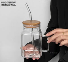 Premium Square Glass Juice Jar β Serve Freshness in Style π₯€β¨