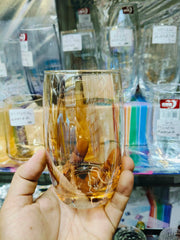 Luxury Golden Water & Juice Glass Set – 6 Pcs ✨
