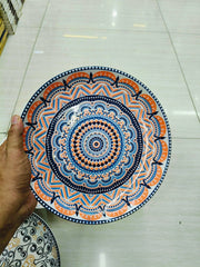 Luxury Turkish Style Ceramic Dinner Plate – Artistic Elegance for Your Dining Table! 🧿🍽️