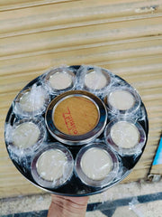 Premium Indian Stainless Steel Masala Jar Set – 9 Pcs 🌶️🧂