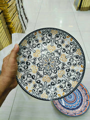 Luxury Turkish Style Ceramic Dinner Plate – Artistic Elegance for Your Dining Table! 🧿🍽️