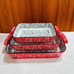 Premium Ovenproof Ceramic Serving Dish – Elegant Turkish Design for Stylish Dining 🧿🍽️🌿
