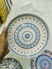 Luxury Turkish Style Ceramic Dinner Plate – Artistic Elegance for Your Dining Table! 🧿🍽️