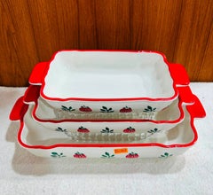 Premium Ovenproof Ceramic Serving Dish – Elegant Turkish Design for Stylish Dining 🧿🍽️🌿