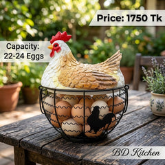 CUTE MALLARD DUCK EGG BASKET – CHARMING KITCHEN DECOR! 🥚💛