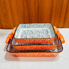 Premium Ovenproof Ceramic Serving Dish – Elegant Turkish Design for Stylish Dining 🧿🍽️🌿