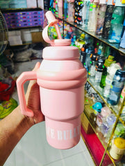 Vacuum Giant Portable Handle & Straw Bottle – 1000ml ✨💧