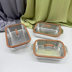PREMIUM STAINLESS STEEL SERVING DISH SET – 3 PCS ✨🍽️