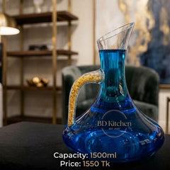LUXURY GOLD HANDLE GLASS WINE DECANTER ✨✨