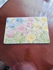 FLORAL PVC PRINT TABLE MAT SET FOR AN ELEGANT, STYLISH & BEAUTIFULLY DECORATED DINING EXPERIENCE! ✨🌸