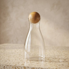 Premium Borosilicate Glass Decanter Jug with Natural Cork Lid 1800ml 🍶✨