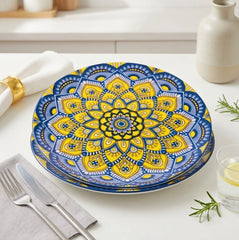 Luxury Turkish Style Premium Ceramic Dinner Plate โ Colourful Artistic Design ๐งฟ๐ฝ๏ธ