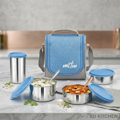 Milton Tasty 3 Stainless Steel Lunch Box Combo – Perfect for Everyday Meals 🥗💼