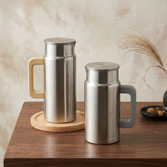 Premium Vacuum Insulated Stainless Steel Jug – Hot & Cold Beverage Serving Made Easy! 🧊☕🫗