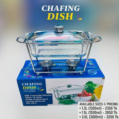 Elevate Your Dining Experience with Our Premium Heat Proof Glass Buffet Chafing Dish! 🍽️🔥