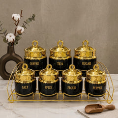 PREMIUM CERAMIC KITCHEN STORAGE SET – 7PCS 🏡✨