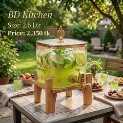 CHERRY BLOSSOM GLASS JUICE & BEVERAGE DISPENSER ✨🌸