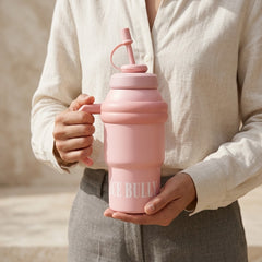 Vacuum Giant Portable Handle & Straw Bottle – 1000ml ✨💧