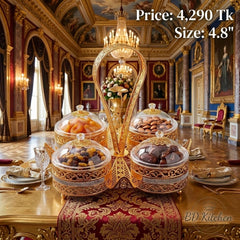 LUXURY 4-PIECE GOLDEN DESSERT & CANDY SERVING SET đâ¨