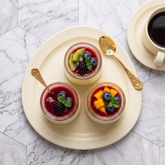 Mini Pudding, Yogurt & Mousse Serving Jars Oven Proof | Thick Clear Glass | Set of 3๐๐ง๐