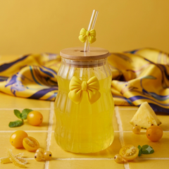 Sip in Style with Our Coquette Pastel Bow Tie Juice Pot! πΉπ β¨