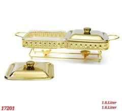 ✨🔥 LUXURY DOUBLE GLASS CHAFING DISH & BUFFET FOOD WARMER 🔥✨